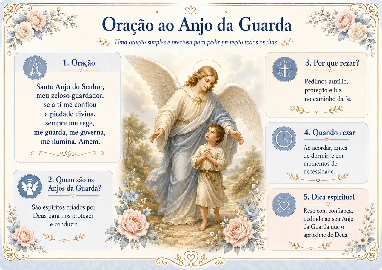 Mapa visual de Terço católico passo a passo